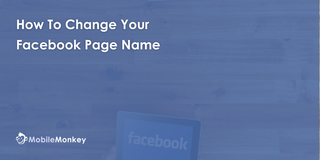 How To Change Facebook Page Name