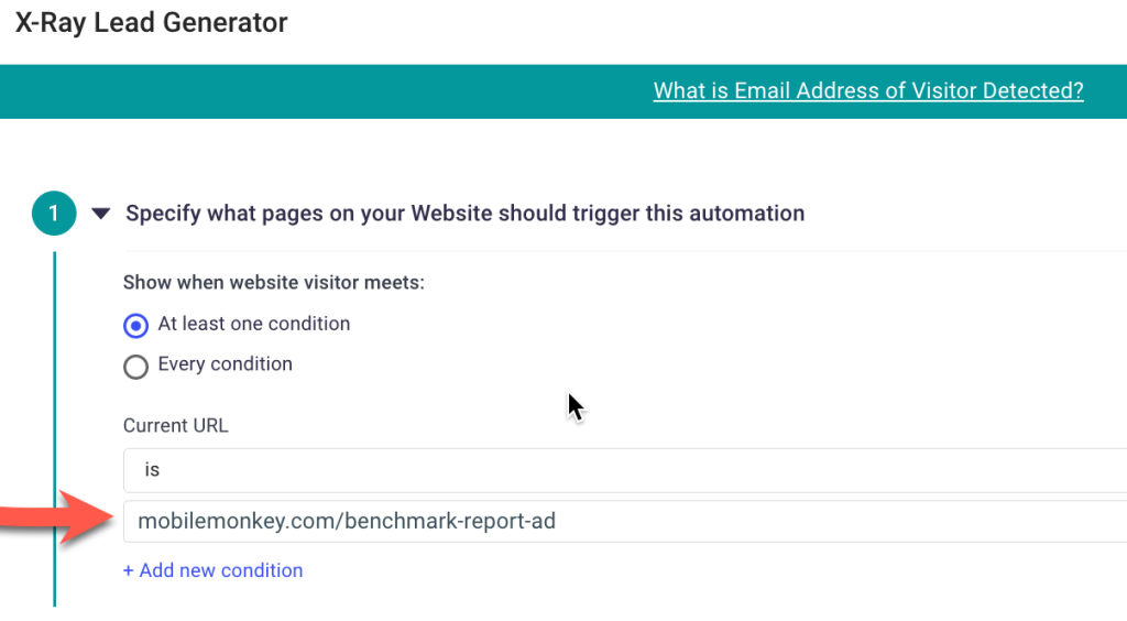 Specify which page you'd like x-ray to  take information from. 